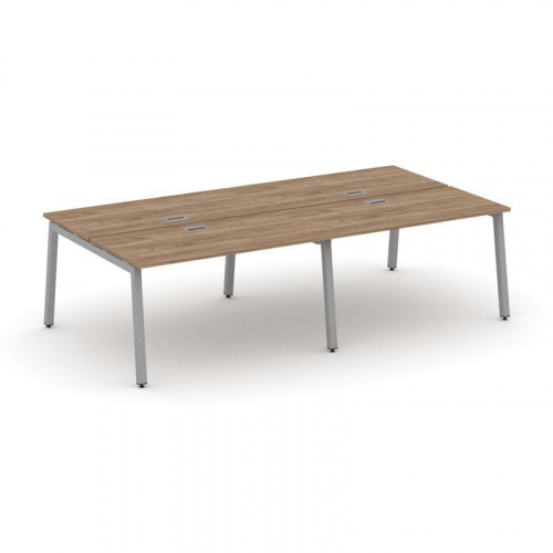 Style Project Рабочая станция 2-х сторон. SN-5A.DRS-043 Дуб Наварра/Металл Белый 2760*1432*750