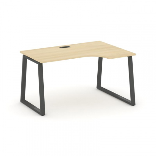 Style Project Стол рабочий эргоном. SN-6T1.SPA-021(R) Акация Лорка/Металл Антрацит/Заглушка Пластик фото 28