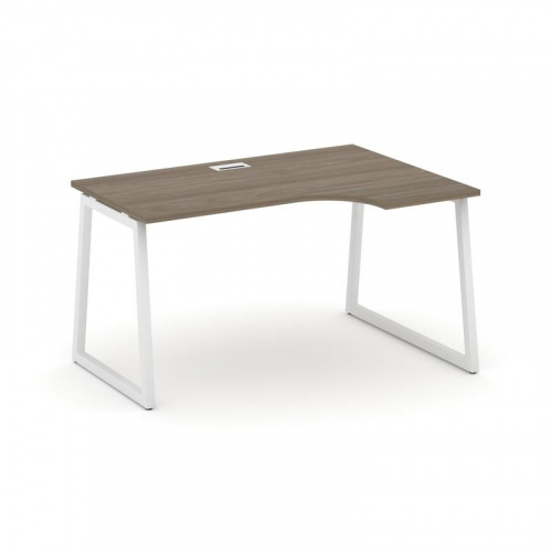 Style Project Стол рабочий эргоном. SN-4T1.SPA-011(R) Акация Лорка/Металл Антрацит/Заглушка Пластик фото 20