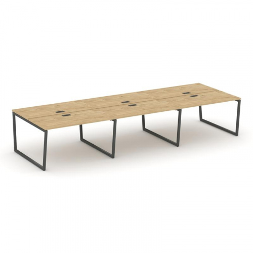 Style Project Рабочая станция 2-х сторон. SN-4T2.DRS-071 Акация Лорка/Металл Антрацит/Заглушка Пласт фото 22