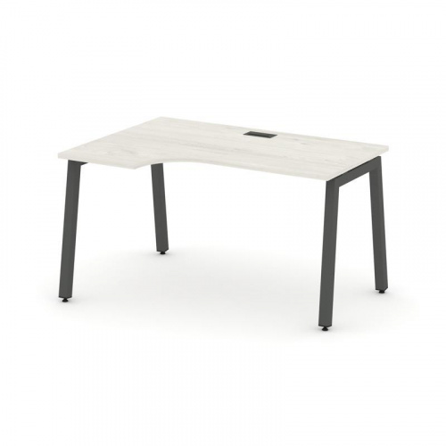 Style Project Стол рабочий эргоном. SN-5A.SPA-011(L) Вяз Благородный/Металл Белый 1380*700/980*750 фото 26