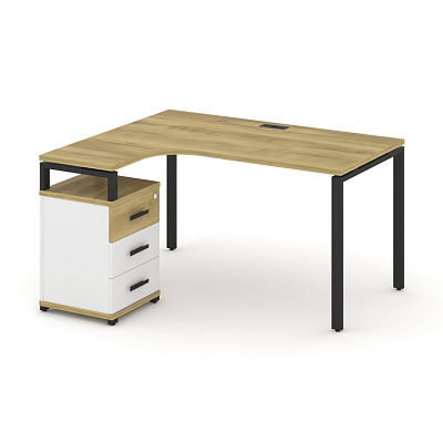 Стол эргономичный с опорной тумбой Концепт CN.SA-305(L)