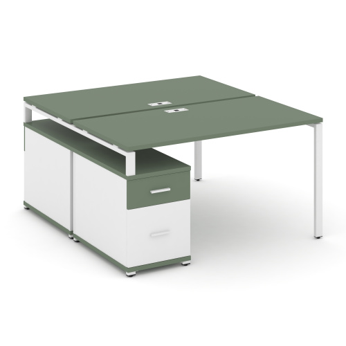 Бенч-система на 2 места с опорной тумбой Concept CN.DRS-307 фото 5