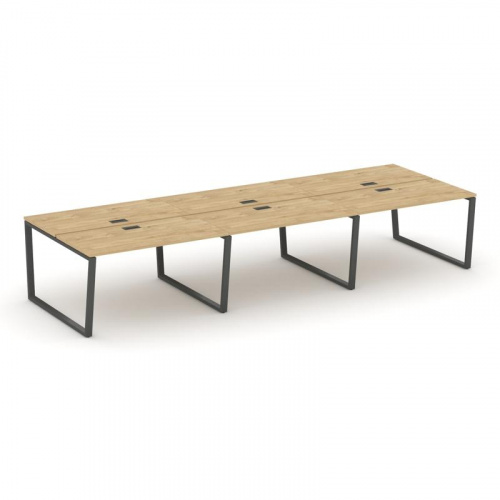 Style Project Рабочая станция 2-х сторон. SN-6T2.DRS-081 Акация Лорка/Металл Антрацит/Заглушка Пласт фото 22