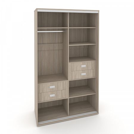 Корпус 2-х секционного шкафа высокого L=1400мм Maris SH.K2-4.1 K5