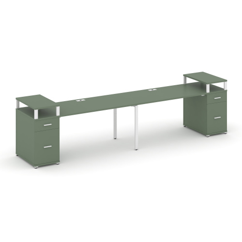 Бенч-система на 2 места с 2 опорными тумбами Concept CN.ORS-432