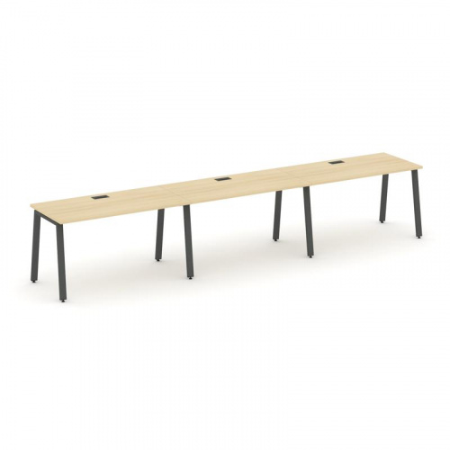 Style Project Рабочая станция 1 сторон. SN-6A.ORS-044 Тиквуд Светлый/Металл Белый 4740*700*750 фото 22