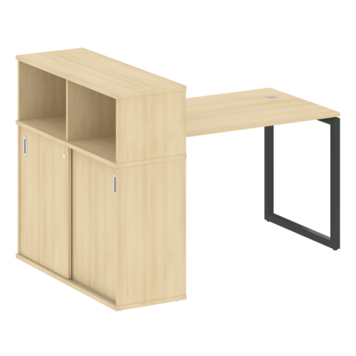 Стол офисный с шкафом-купе на О-обр. м/к Metal System Quattro 40БО.РС-СШК-3.2 фото 12 Стол офисный с шкафом-купе на О-обр. м/к Metal System Quattro 40БО.РС-СШК-3.2 фото 12