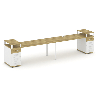 Бенч-система на 2 места с 2 опорными тумбами Concept CN.ORS-428