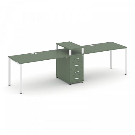 Бенч-система на 2 места с 1 опорной тумбой Concept CN.ORS-419