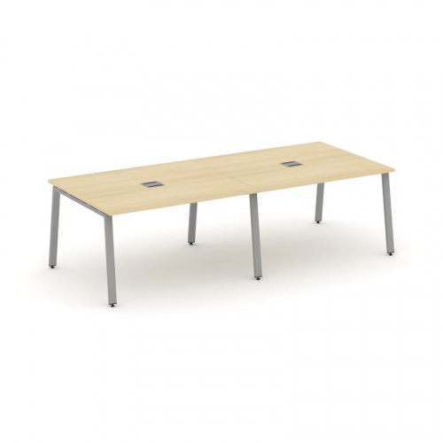 Style Project Стол переговорный SN-6A.SPRG-043 Тиквуд Светлый/Металл Антрацит 2760*1180*750 фото 3 Style Project Стол переговорный SN-6A.SPRG-043 Тиквуд Светлый/Металл Антрацит 2760*1180*750 фото 3