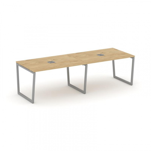 Style Project Стол переговорный SN-4T2.SPRG-014 Акация Лорка/Металл Антрацит/Заглушка Металл Антраци фото 2