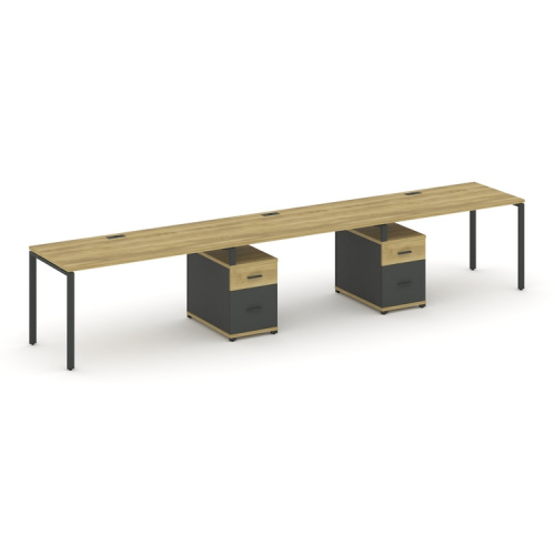 Бенч-система на 3 места с 2 опорными тумбами Concept CN.ORS-337 фото 4