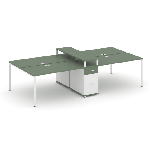 Бенч-система на 4 места с 1 опорной тумбой Concept CN.DRS-440 фото 5