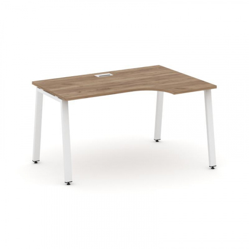 Style Project Стол рабочий эргоном. SN-6A.SPA-002(R) Антрацит/Металл Антрацит 1580*600/980*750 фото 19