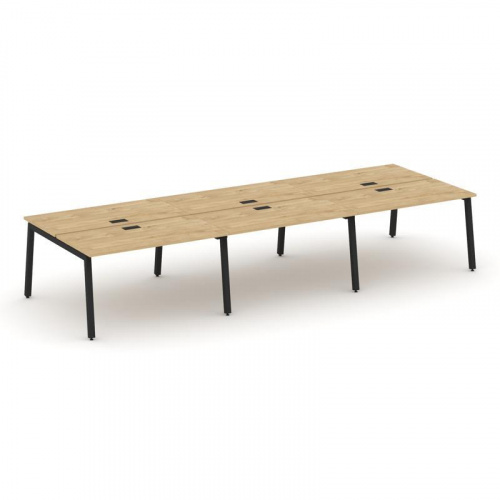 Style Project Рабочая станция 2-х сторон. SN-5A.DRS-074 Дуб Наварра/Металл Белый 4740*1432*750 фото 6