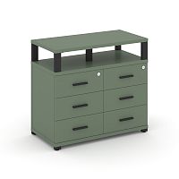 Тумба приставная с 6 ящиками Concept CN.TSP-009 B