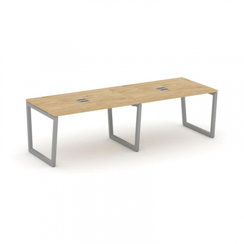 Style Project Стол переговорный SN-5T2.SPRG-014 Акация Лорка/Металл Антрацит/Заглушка Металл Антраци фото 2