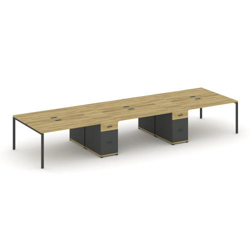 Бенч-система на 6 мест с 2 опорными тумбами Concept CN.DRS-455 фото 4