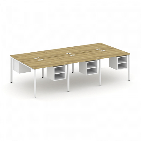 Бенч-система на 6 мест с подвесными тумбами Concept CN.DRS-145