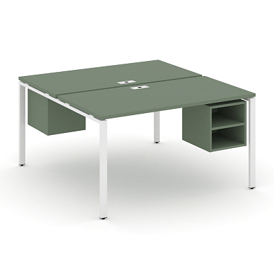 Бенч-система на 2 места с подвесными тумбами Concept CN.DRS-107