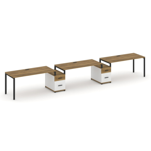 Бенч-система на 3 места с 2 опорными тумбами Concept CN.ORS-332 фото 7