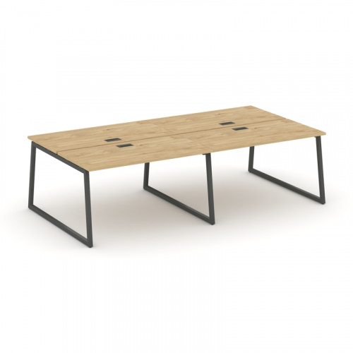 Style Project Рабочая станция 2-х сторон. SN-4T1.DRS-051 Акация Лорка/Металл Антрацит/Заглушка Пласт фото 11