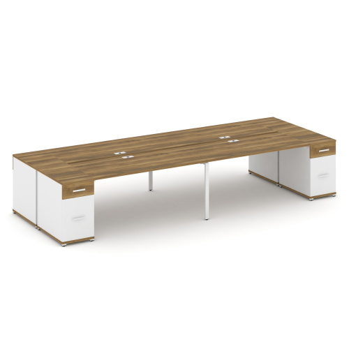 Бенч-система на 4 места с 2 опорными тумбами Concept CN.DRS-432 фото 8