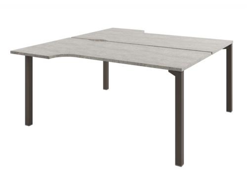 Стол тандем эргономичный на металлокаркасе D-62 фото 3