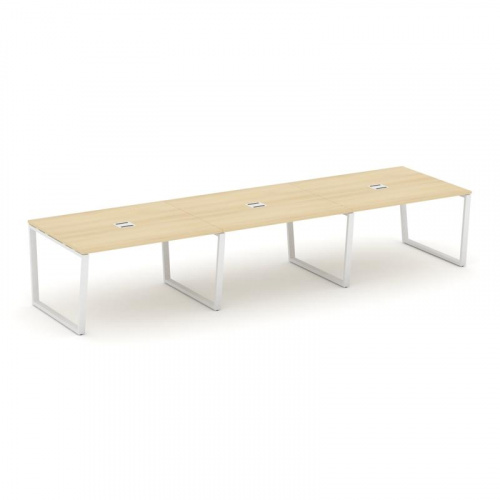 Style Project Стол переговорный SN-6T2.SPRG-053 Акация Лорка/Металл Антрацит/Заглушка Металл Антраци фото 21