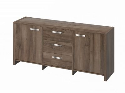 Тумба трехсекционная FI-13-01.D. Орех Пацифик Табак