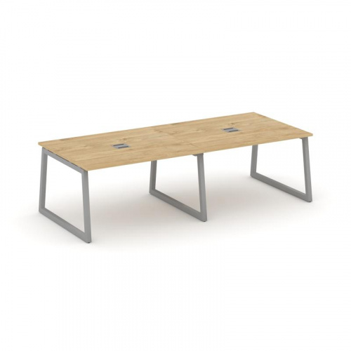 Style Project Стол переговорный SN-5T1.SPRG-044 Акация Лорка/Металл Антрацит/Заглушка Металл Антраци фото 2