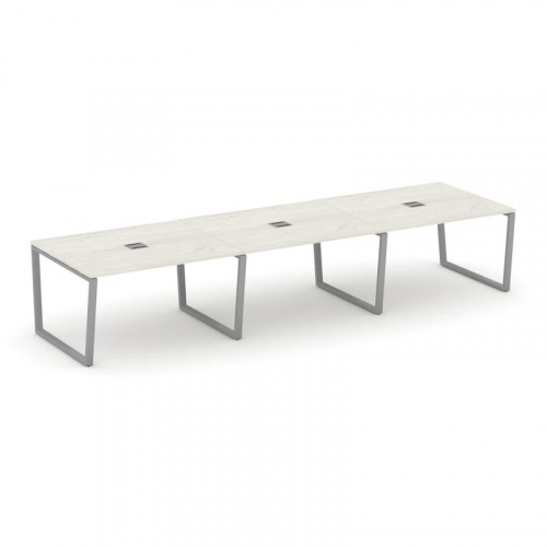 Style Project Стол переговорный SN-6T2.SPRG-053 Акация Лорка/Металл Антрацит/Заглушка Металл Антраци фото 12