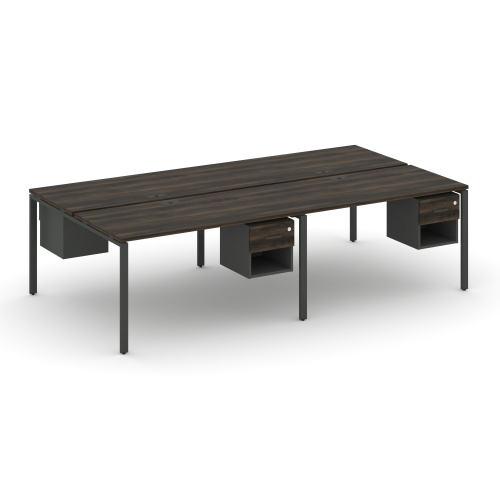 Бенч-система на 4 места с подвесными тумбами Concept CN.DRS-137 фото 3