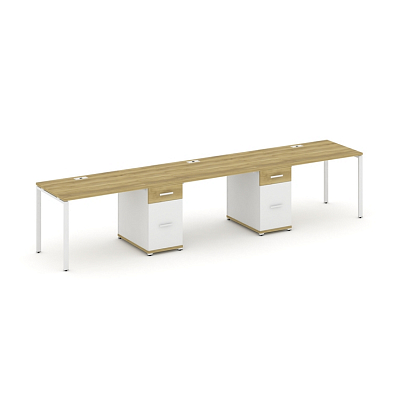 Бенч-система на 3 места с 2 опорными тумбами Concept CN.ORS-437