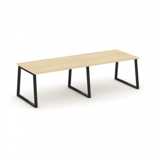 Style Project Стол переговорный SN-6T1.SPRG-012.3 Акация Лорка/Металл Антрацит 2360*980*750 фото 4