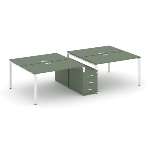 Бенч-система на 4 места с опорной тумбой Concept CN.DRS-311