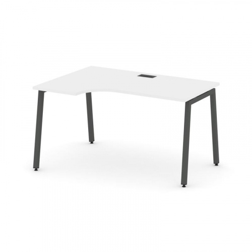 Style Project Стол рабочий эргоном. SN-4A.SPA-001(L) Дуб Наварра/Металл Антрацит 1380*600/980*750 фото 22