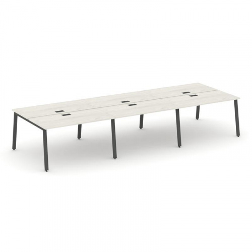 Style Project Рабочая станция 2-х сторон. SN-6A.DRS-073 Вяз Благородный/Металл Антрацит 4140*1432*75 фото 23