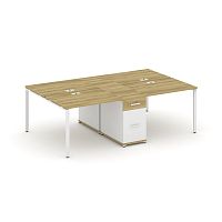 Бенч-система на 4 места с 1 опорной тумбой Concept CN.DRS-421