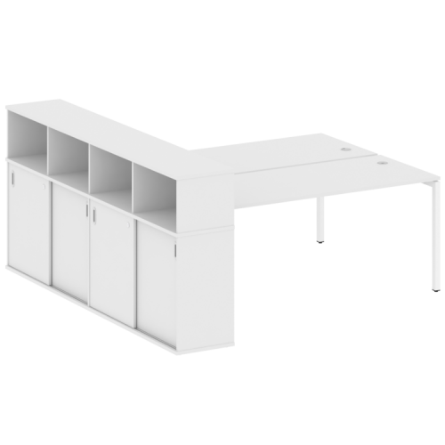 Бенч-система с шкафом-купе на П-обр. м/к Metal System Quattro 40БП.РС-СШК-4.5 фото 12 Бенч-система с шкафом-купе на П-обр. м/к Metal System Quattro 40БП.РС-СШК-4.5 фото 12