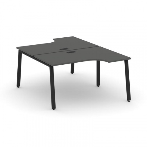 Style Project Рабочая станция эргоном. SN-6A.DRPA-012 Вяз Благородный/Металл Белый 1580*1432/1992*75 фото 2