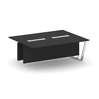 Steel Meet Проходной модуль L=2000 MF-PR.B.SPPW-20 Черный/МДФ Ультраматт Черный/Нержавеющая сталь/Хр