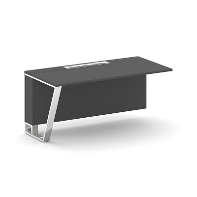 Steel Meet Завершающий модуль MD-PR.B.SPZO-16(L) Антрацит/Нержавеющая Сталь/Хром 1600*800*750