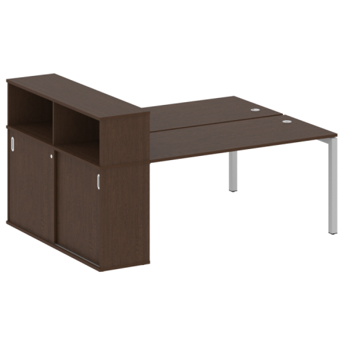 Бенч-система с шкафом-купе на П-обр. м/к Metal System Quattro 50БП.РС-СШК-2.4 фото 9