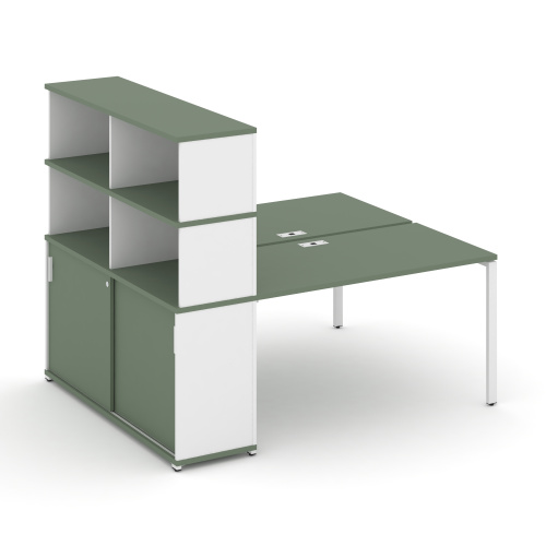 Бенч-система с опорным шкафом-купе с надставкой Concept CN.DRS-243 фото 5