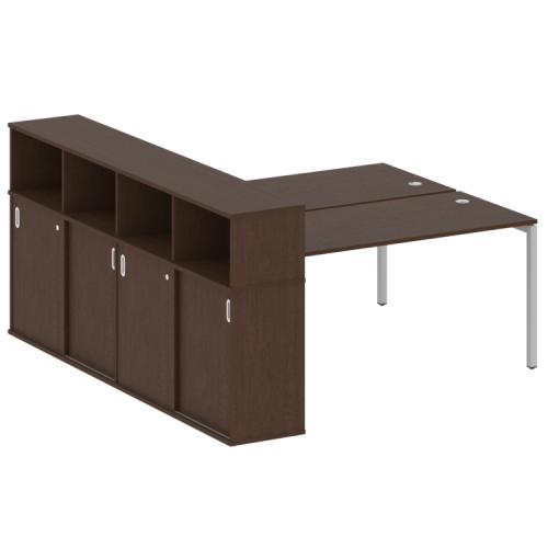 Бенч-система с шкафом-купе на П-обр. м/к Metal System Quattro 40БП.РС-СШК-4.4 фото 11 Бенч-система с шкафом-купе на П-обр. м/к Metal System Quattro 40БП.РС-СШК-4.4 фото 11