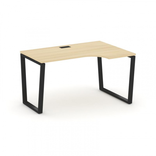 Style Project Стол рабочий эргоном. SN-6T2.SPA-001(R) Акация Лорка/Металл Антрацит/Заглушка Пластик фото 4