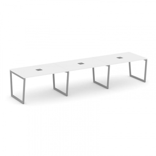 Style Project Стол переговорный SN-4T2.SPRG-024 Акация Лорка/Металл Антрацит/Заглушка Металл Антраци фото 15