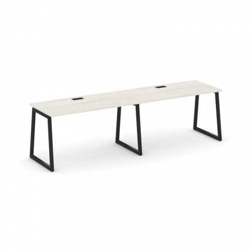 Style Project Рабочая станция 1 сторон. SN-4T1.ORS-014 Акация Лорка/Металл Антрацит/Заглушка Пластик фото 8